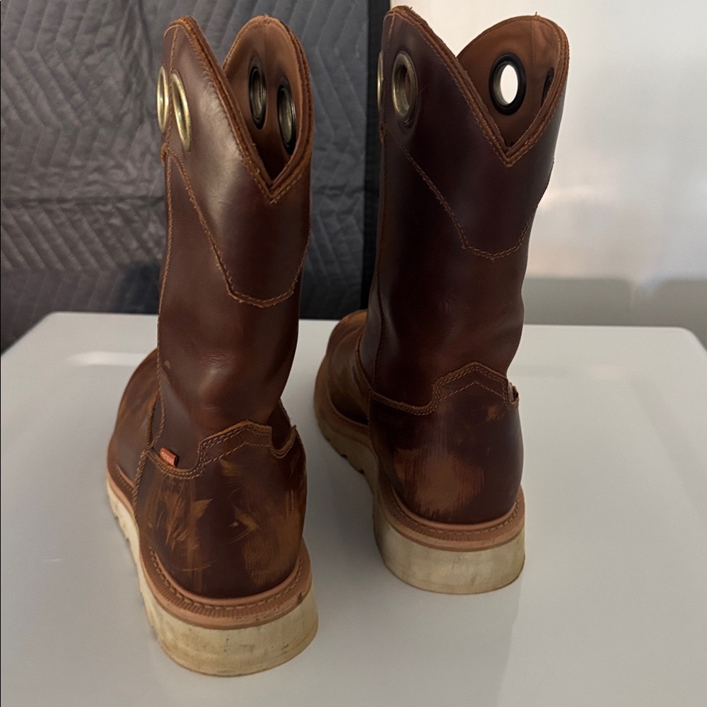 Tecovas Distressed Brown Western Boots - Picture 2 of 7